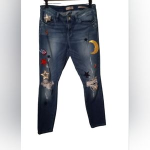 Guess Brittany Skinny Blue Denim Jeans Ladies Size 30